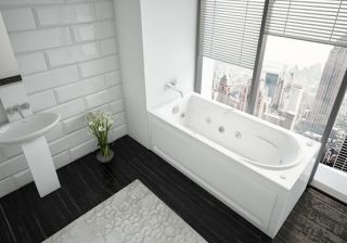 Акриловая ванна АКВАТЕК Леда 170x80 см без гидромассажа